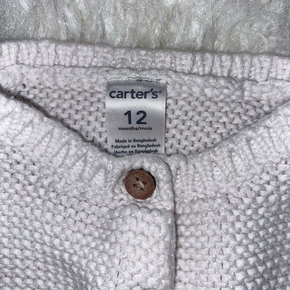 Carters Knit Cardigan Size 12 Months - Picture 2 of 2